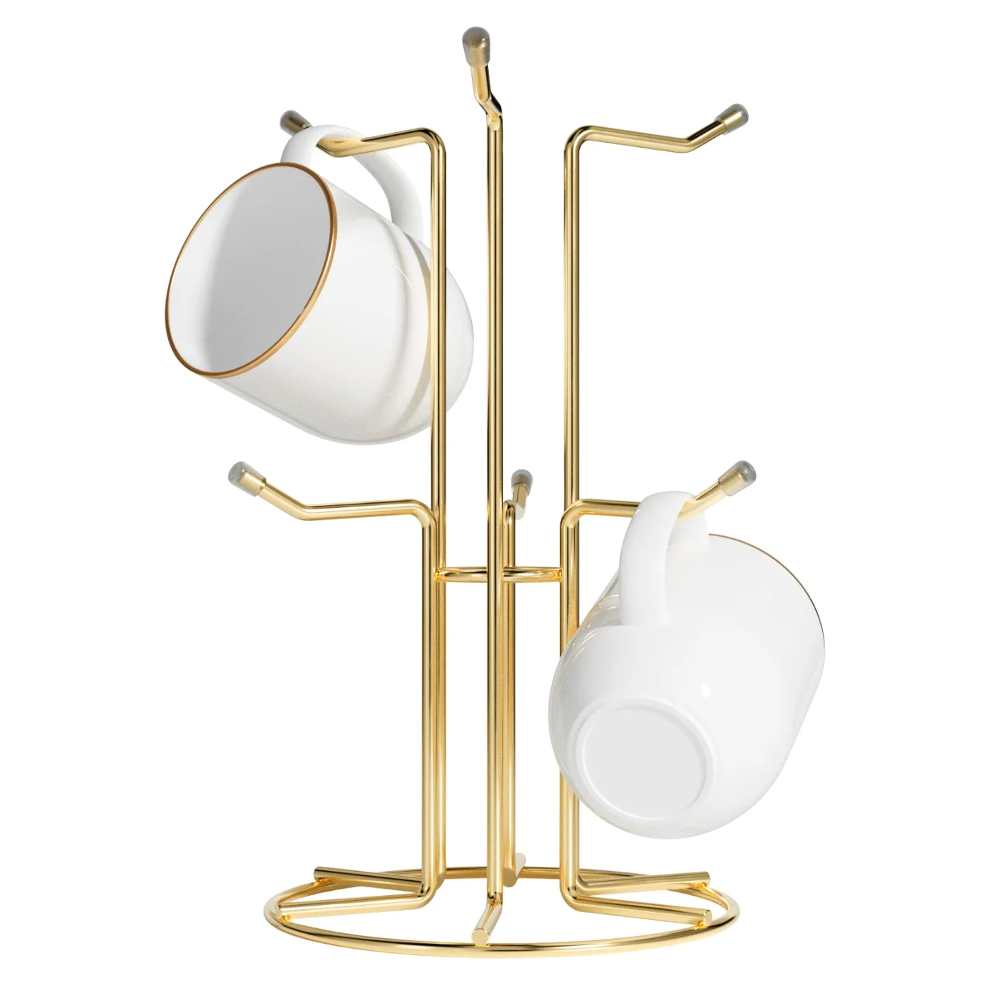 Mug Kitchen Storage, Gold