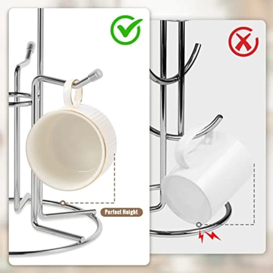 Mug Kitchen Storage, Silver, view 5