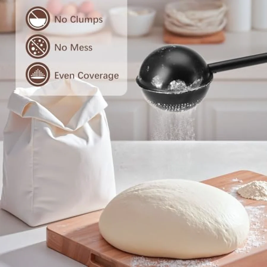 Flour Baking Tool, Black, view 2