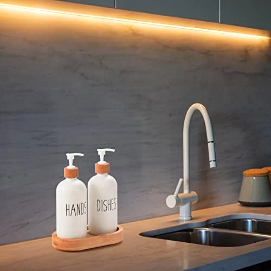 Wooden Dish Soap Dispenser Kitchen Storage, view 3