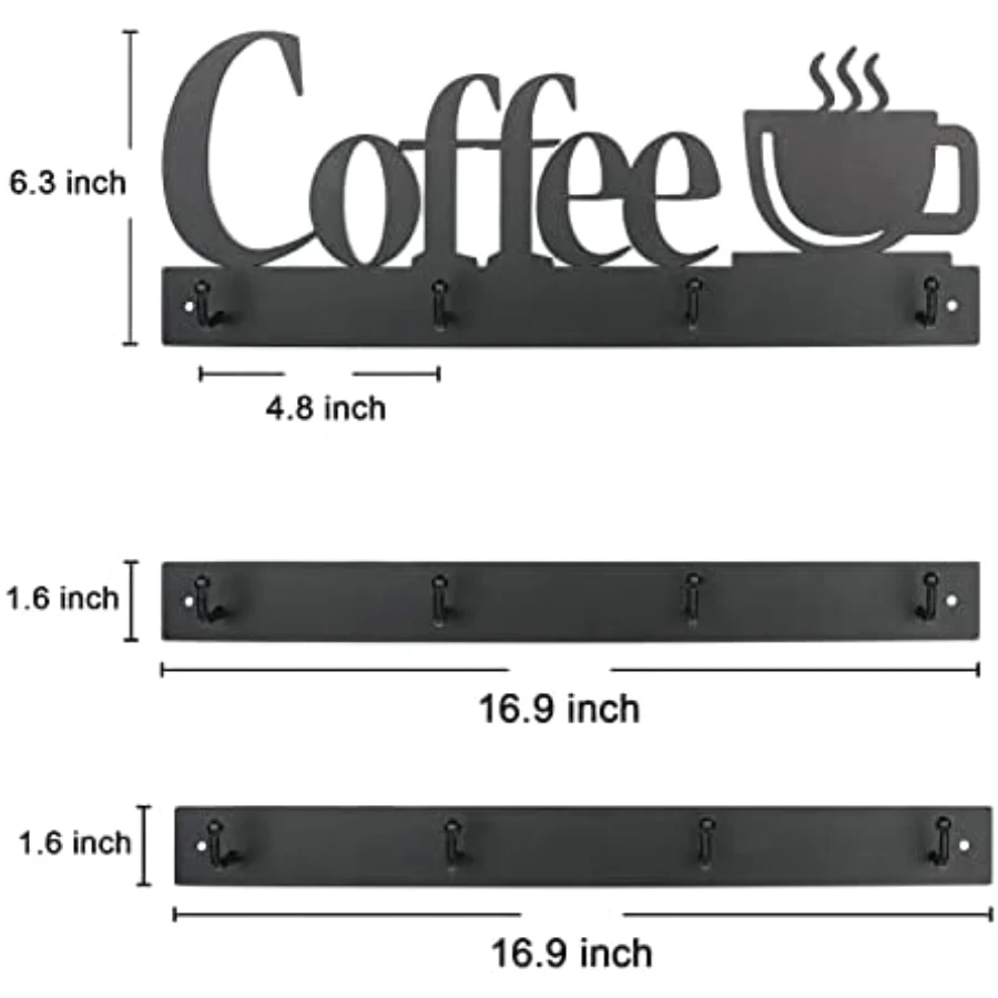 Coffee Mug Kitchen Storage Set of 3, view 4