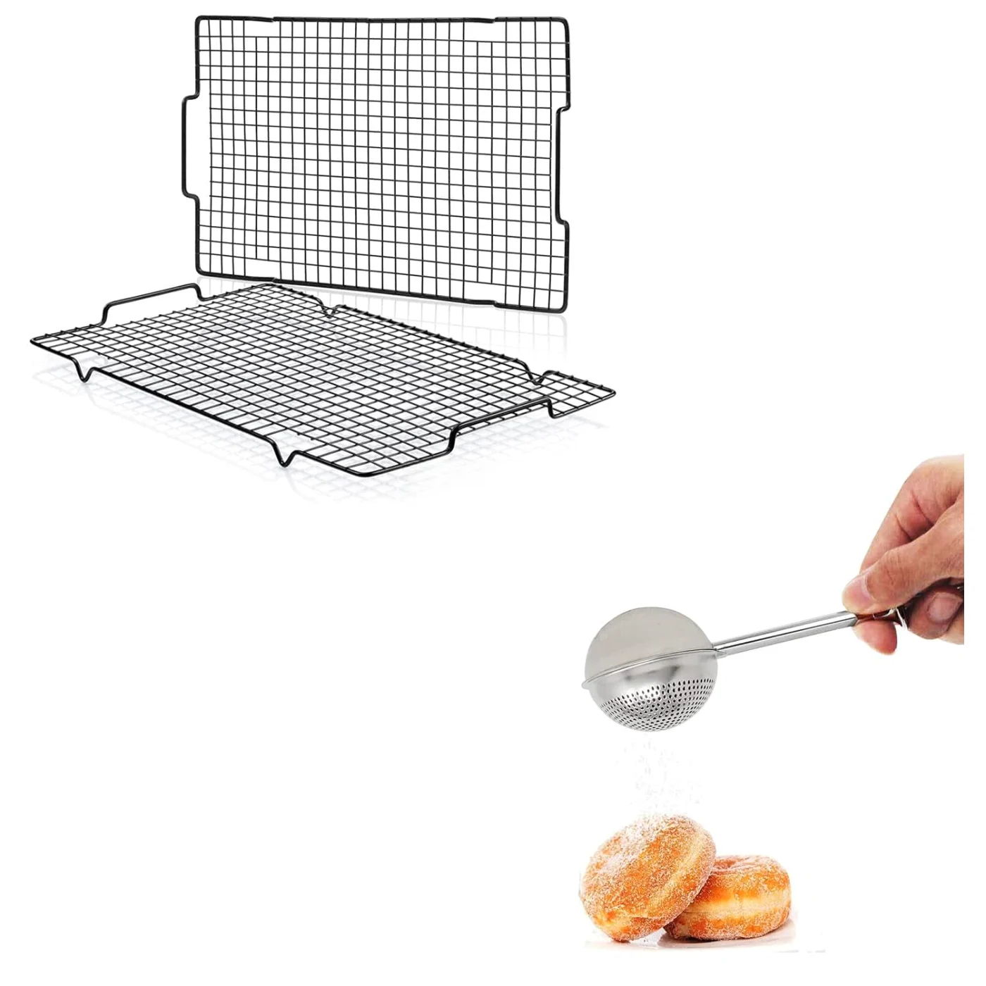Cooling Baking Tool Set of 2, Black