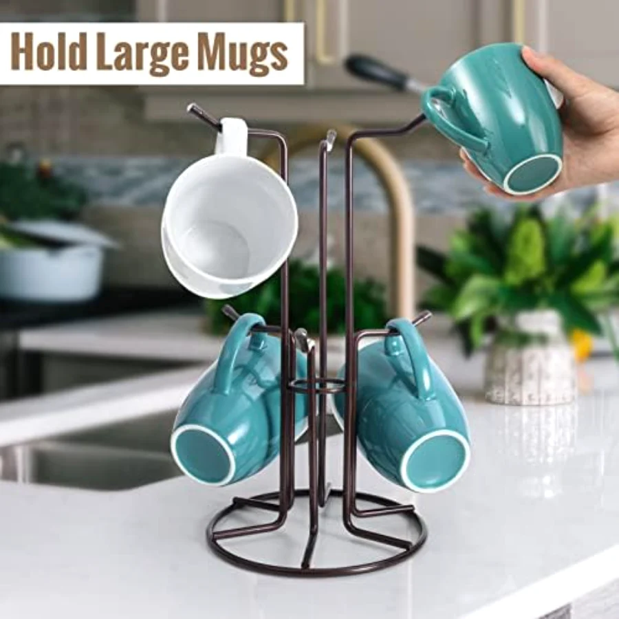 Mug Kitchen Storage, Brown, view 2