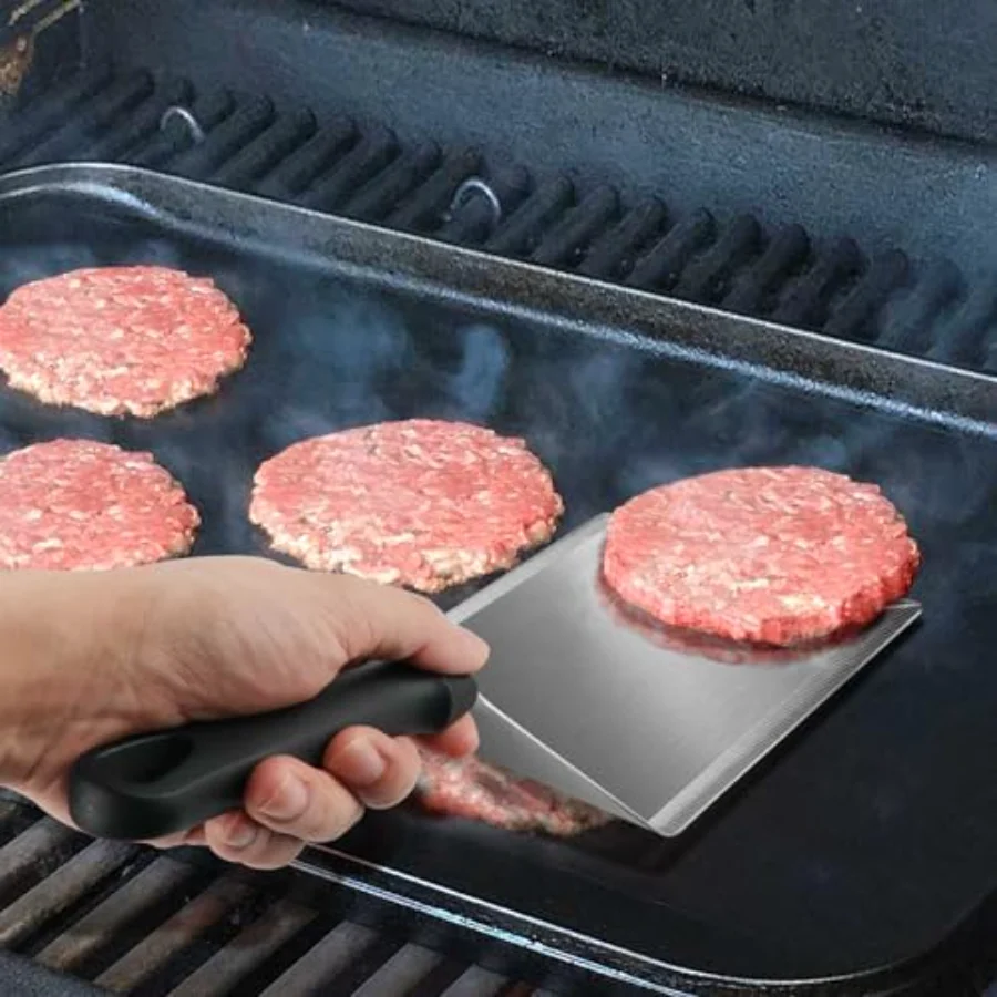 Smashed Burger Griddle Tool, Siliver, view 5