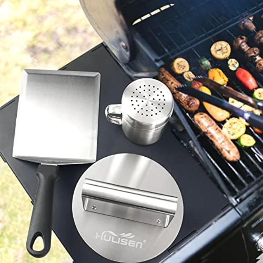 Smashed Burger Griddle Tool, Siliver, view 2