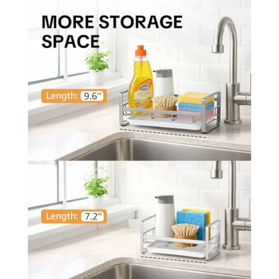 Sink Sponge Kitchen Storage, Gray, view 2