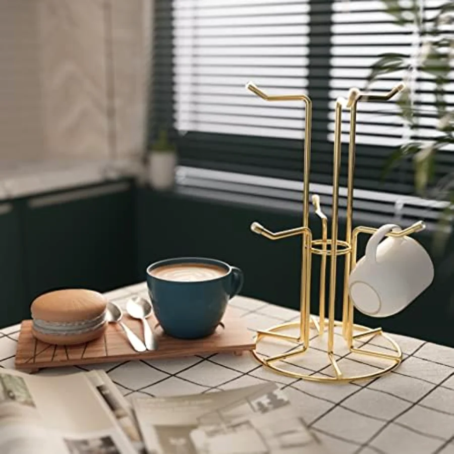 Mug Kitchen Storage, Gold, view 3