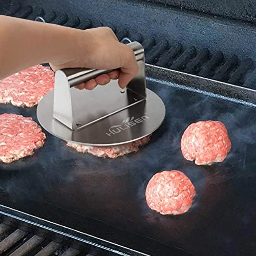 Smashed Burger Griddle Tool, Siliver, view 3